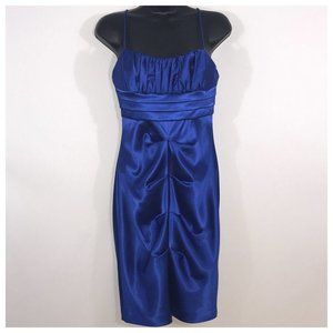Royal Blue Spaghetti Strap Cocktail Dress Small